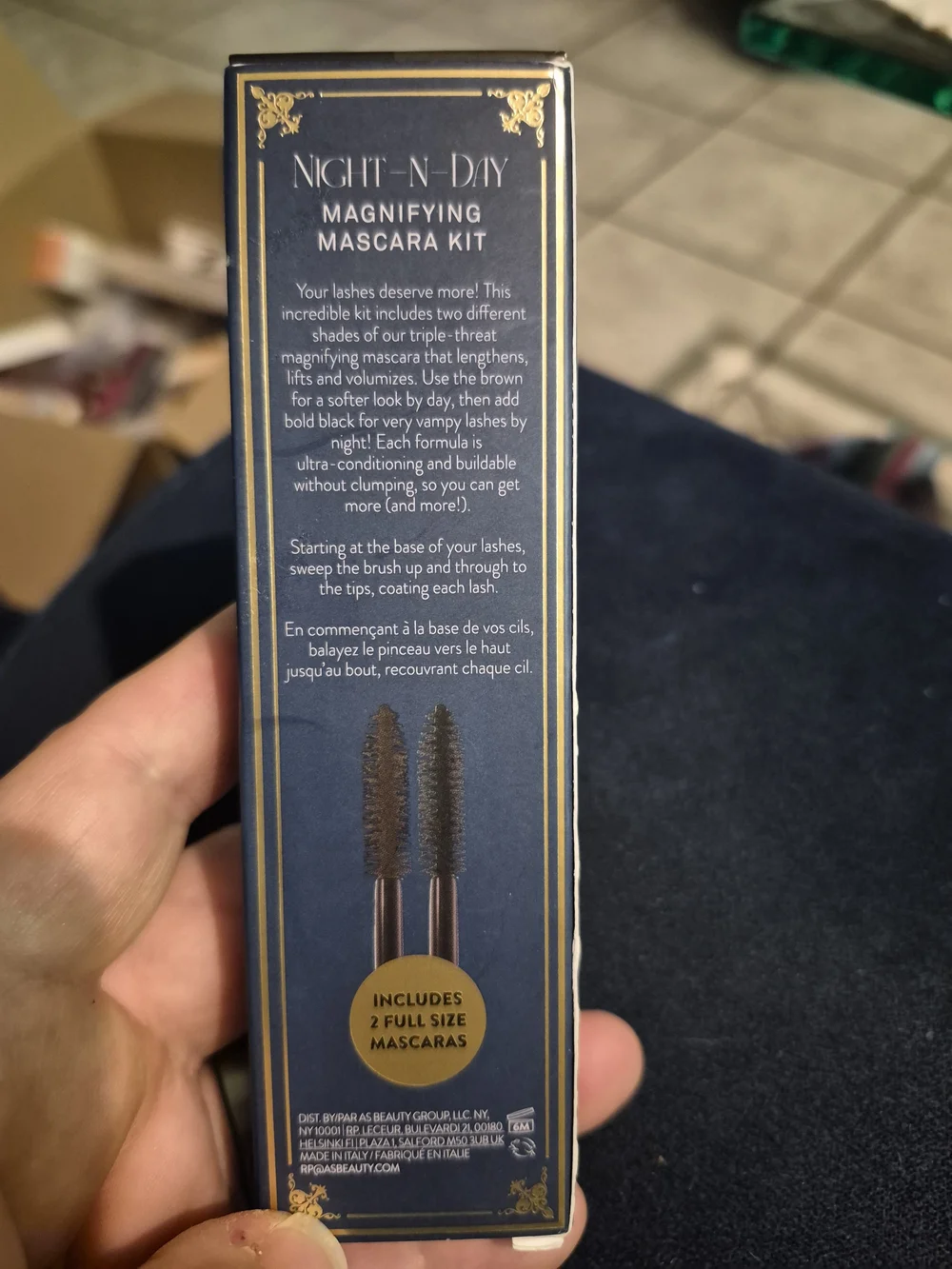 Laura Geller Night-N-Day Magnifying Mascara Kit - Brown And Black